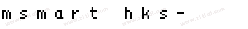 msmart hks字体转换